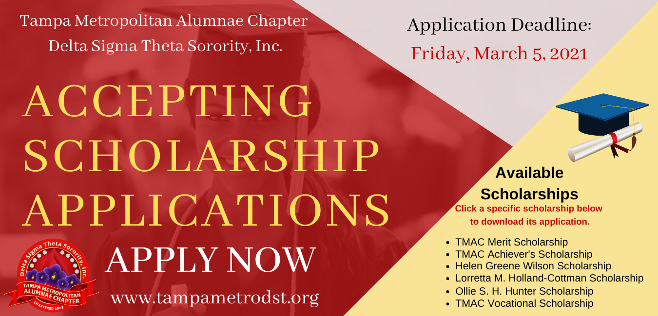 Scholarships – Tampa Metropolitan Alumnae Chapter